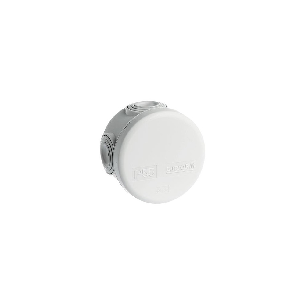Lot de 5 Boîtes de dérivation étanches IP55 rondes diamètre 60x40mm 960° EUR'OHM 50001