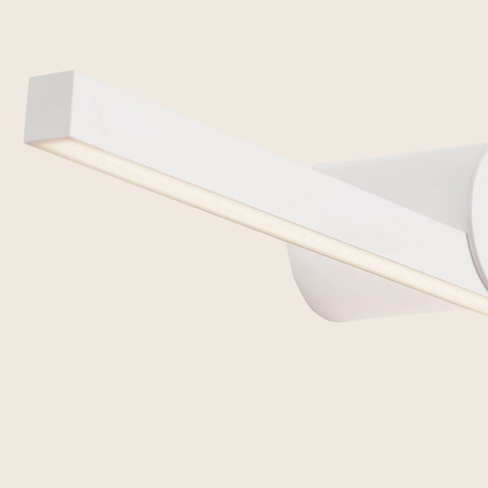 Badezimmer-Wandleuchte ZAMBELIS 24W IP54 DESIGN Sandweiß 22126-W