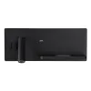 Wandleuchte ZAMBELIS Lesen 3W+6W Direkt/Indirekt 3-in-1 DESIGN Mattschwarz 25183
