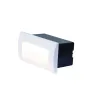 Encastré Mural Extérieur ZAMBELIS 4W IP65 DESIGN Blanc Sablé E247-W