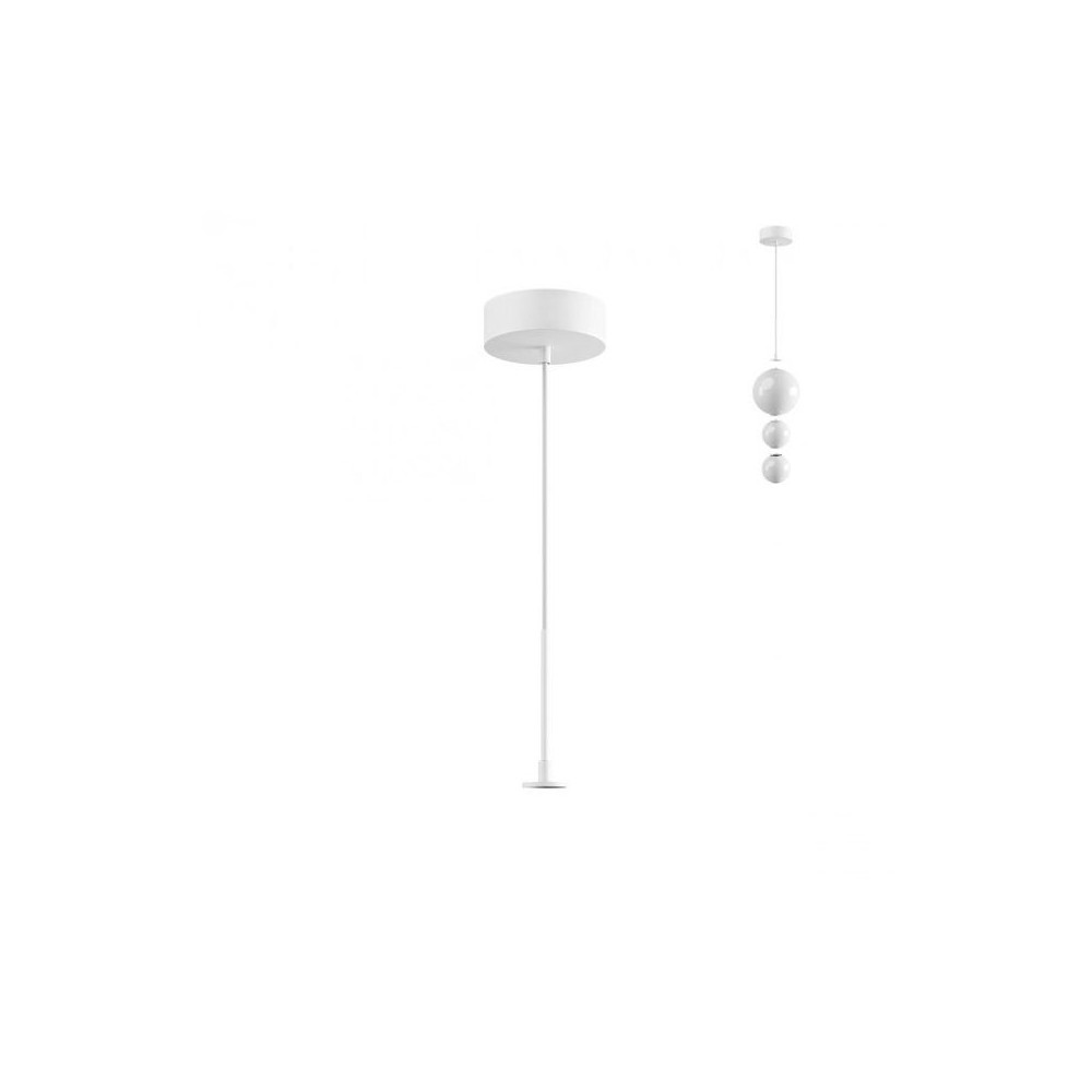 Base for Modular Pendant ZAMBELIS D140 DESIGN Matte White 22230-W FS