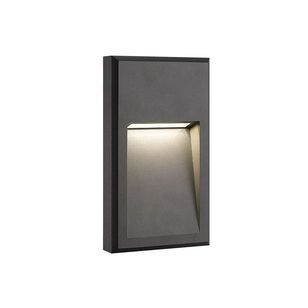 Inbouwspot Buiten ZAMBELIS 6W IP65 Rechthoekig DESIGN Grafiet E346