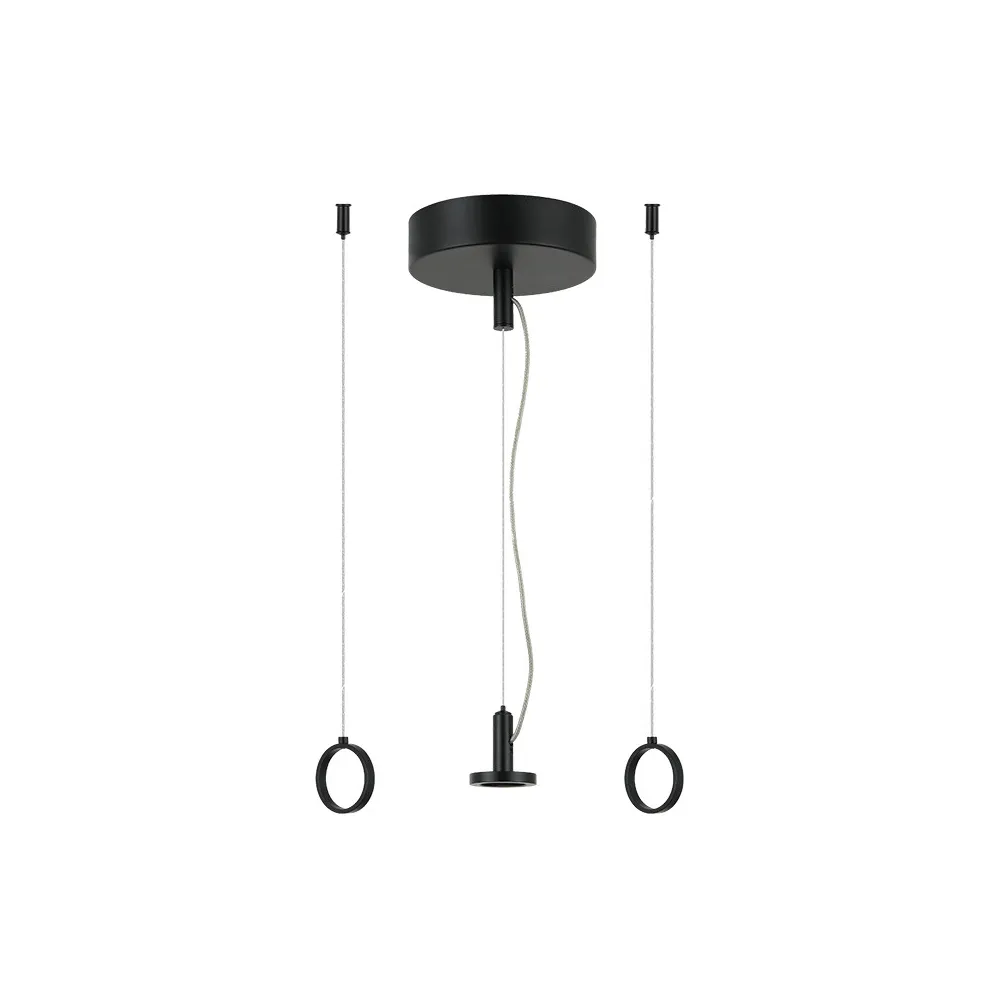 Basis für Pendelleuchte Plug&Play Dimmbar 20-32W ZAMBELIS DESIGN Matt Schwarz 25105 FS