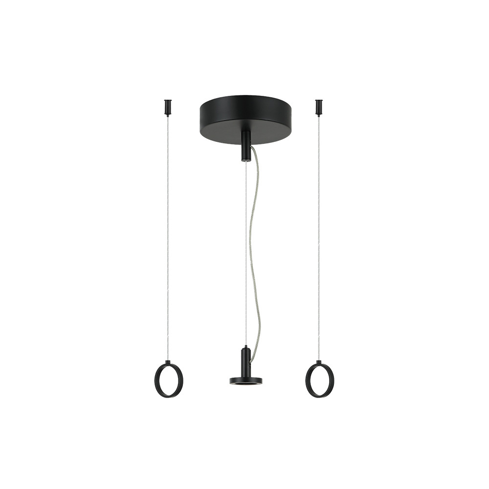 Basis voor Hanglamp Plug&Play Dimbaar 20-32W ZAMBELIS DESIGN Mat Zwart 25105 FS