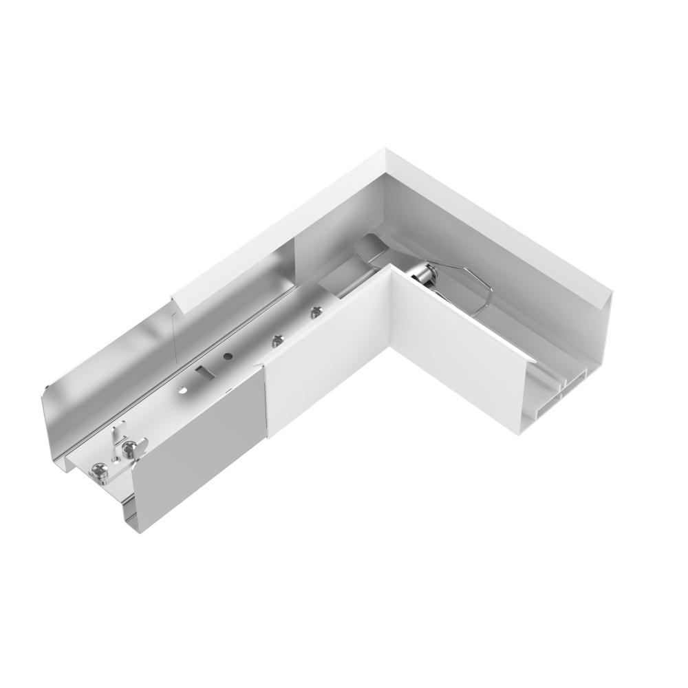 90° Verbinder für ShopLine CLAREO TECH Weiß