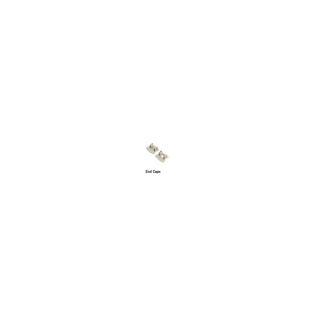 Afwerkkap met Gat voor profiel ZAMBELIS 17x11mm DESIGN Grijs 20203-E