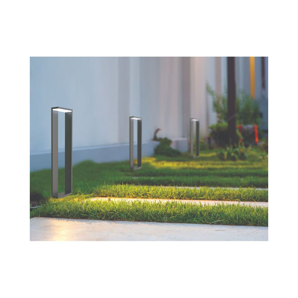 Outdoor Post Light ZAMBELIS 10W IP54 DESIGN Graphite E208