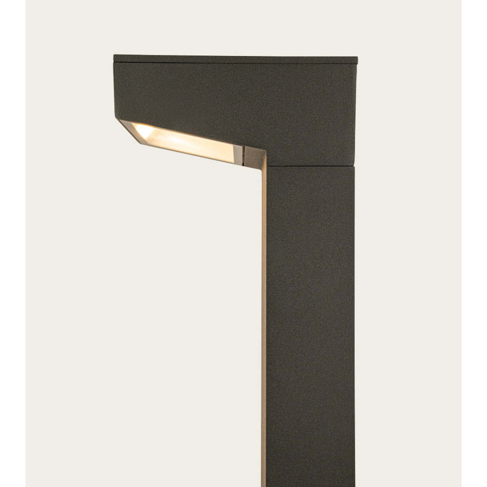 Outdoor Post Light ZAMBELIS H500 12W Asymmetric IP65 DESIGN Graphite E418