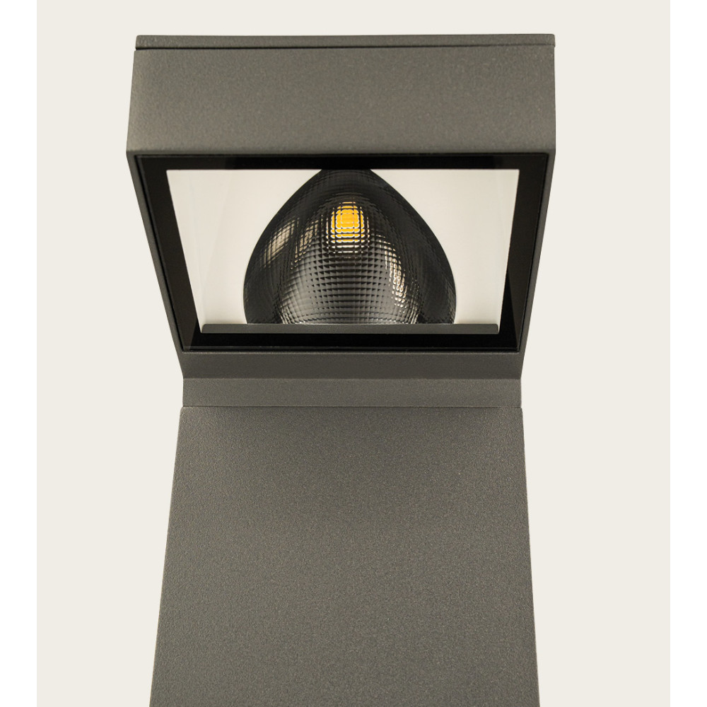 Buitenpaal ZAMBELIS H500 12W Asymmetrisch IP65 DESIGN Grafiet E418