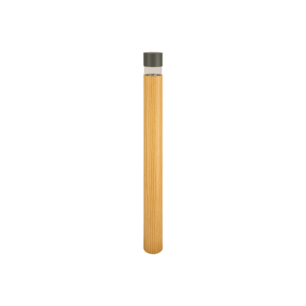 Außenpoller ZAMBELIS H600 8W IP65 DESIGN Holz und Graphit E424 FS