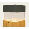 Outdoor Bollard ZAMBELIS H600 15W IP65 DESIGN Wood and Graphite E426 FS