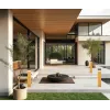 Outdoor Bollard ZAMBELIS H600 15W IP65 DESIGN Wood and Graphite E426 FS