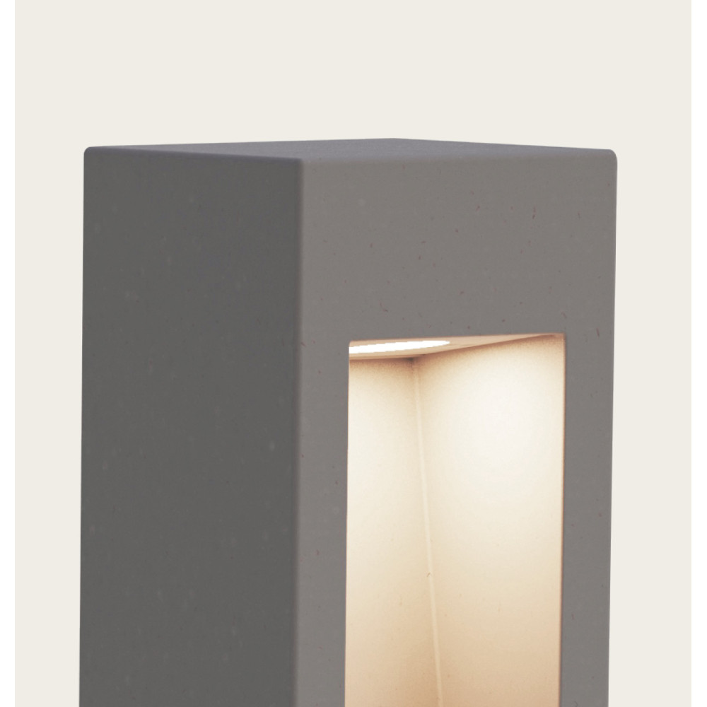 Borne Extérieure ZAMBELIS H756 9W IP65 DESIGN Béton E475 FS