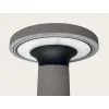 Outdoor Bollard ZAMBELIS H600 11W IP65 DESIGN Black and Concrete E476 FS