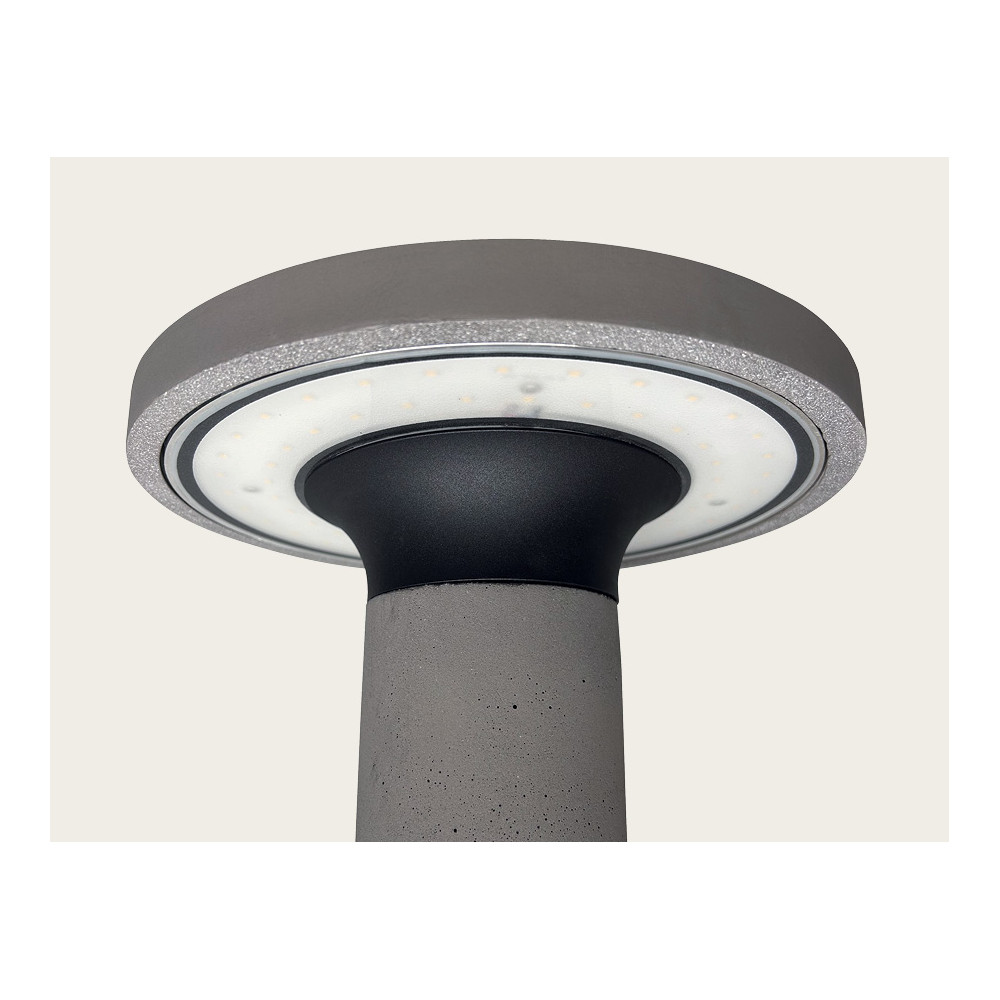 Buitenpaal ZAMBELIS H600 11W IP65 DESIGN Zwart en Beton E476 FS