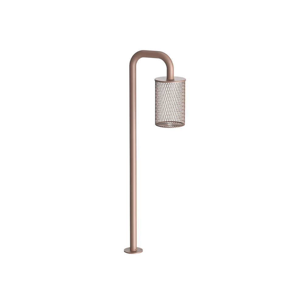 Borne Extérieure ZAMBELIS H800 6W IP54 DESIGN Café Brossé E523 FS