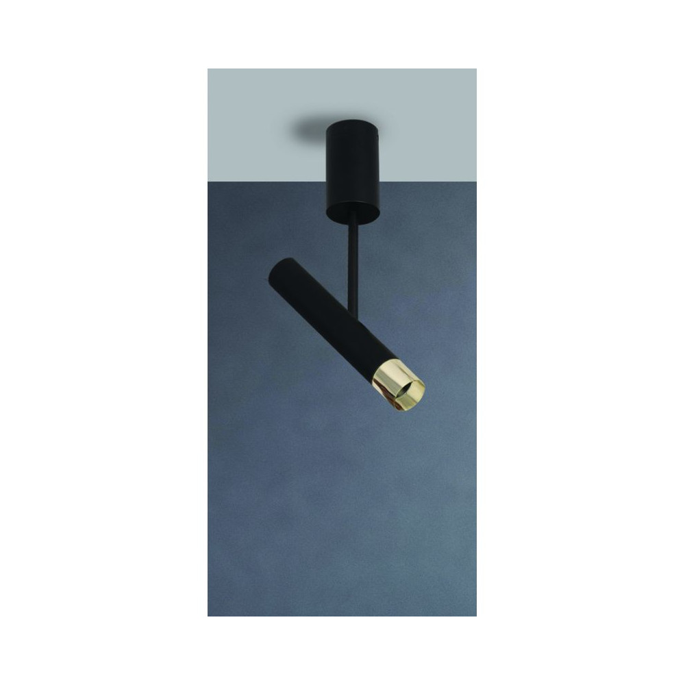 Plafonnier ZAMBELIS 4W DESIGN Noir Sablé 22028