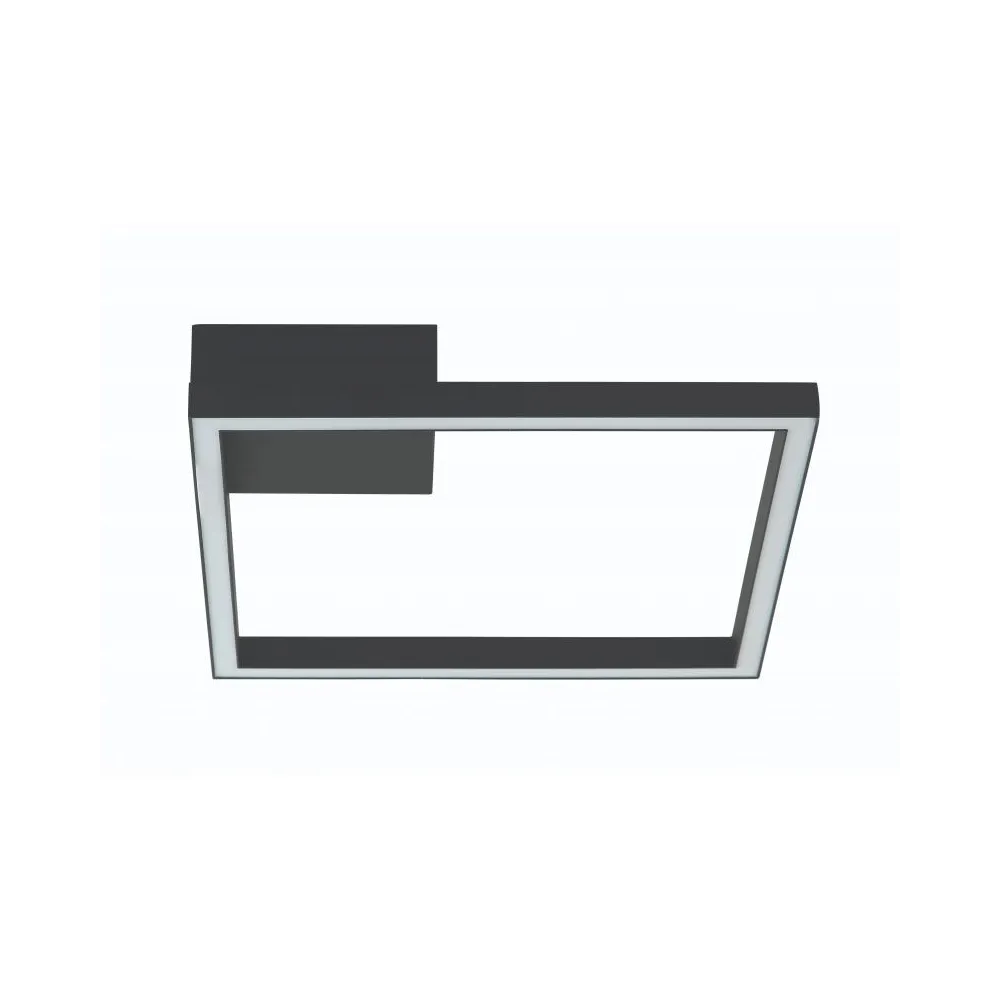 Plafonnier ZAMBELIS 15W DESIGN Noir Sablé 2029