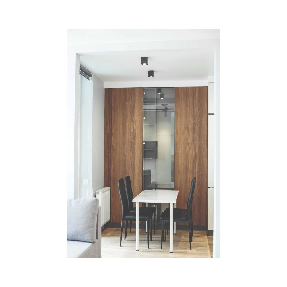 Plafonnier ZAMBELIS 10W  DESIGN Blanc et Noir S068 FS