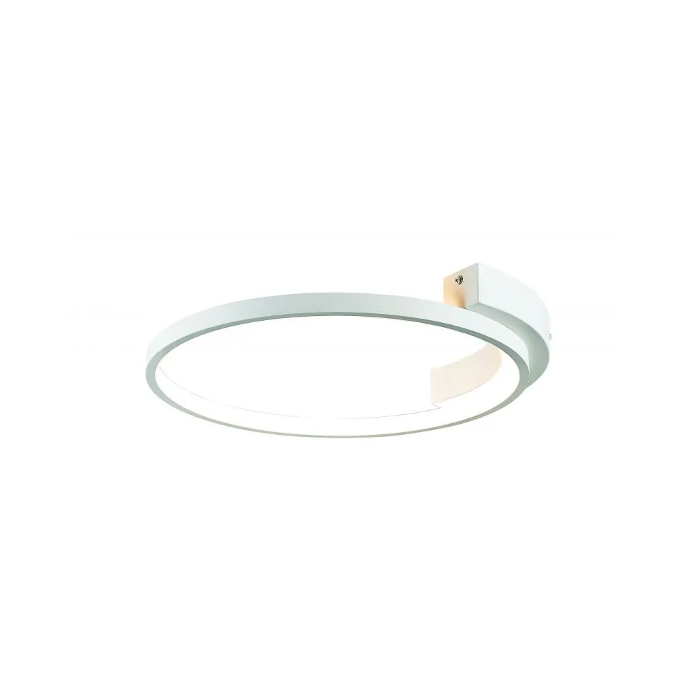 Plafondlamp ZAMBELIS D425 25W DESIGN Zandstraal Wit 2075