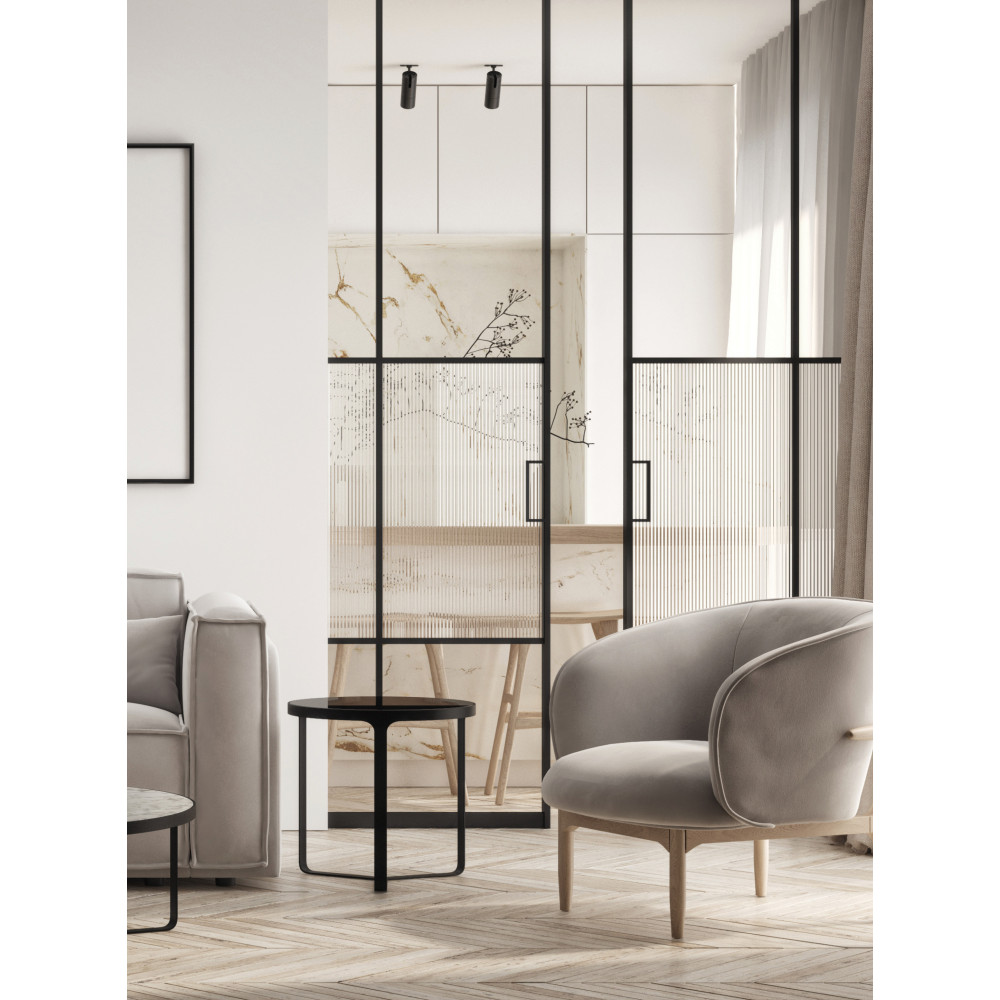 Plafonnier ZAMBELIS D60 GU10 DESIGN Noir Mat Sans Source S057