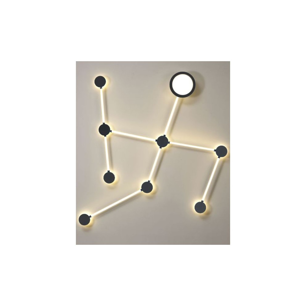 Plafondlamp ZAMBELIS D15 4W DESIGN Zwart Zandkleur 19158 FS