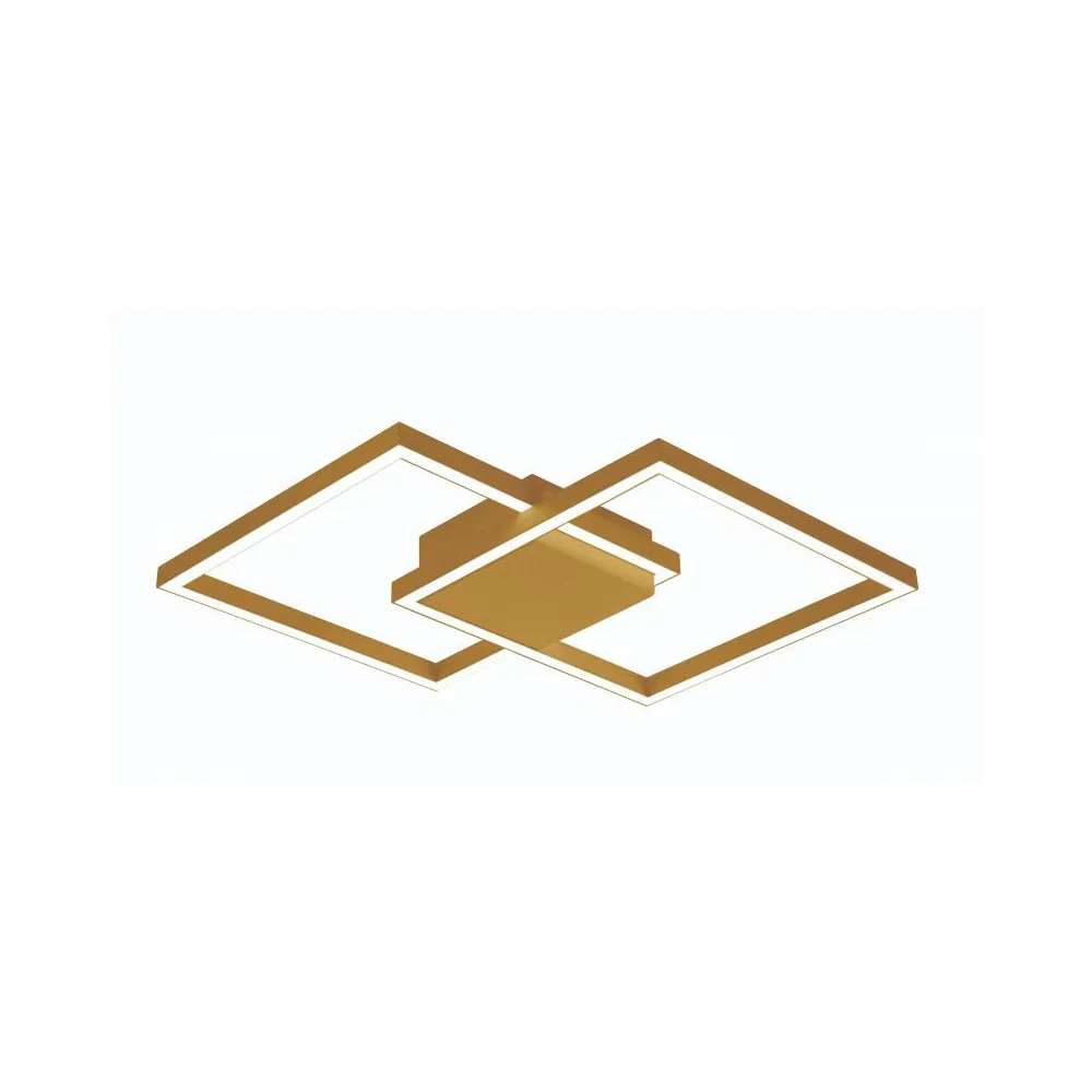Deckenleuchte ZAMBELIS 25W DESIGN Gold Gebürstet Matt 2028