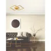 Plafonnier ZAMBELIS 28W Dimmable DESIGN Or Brossé Mat 2028