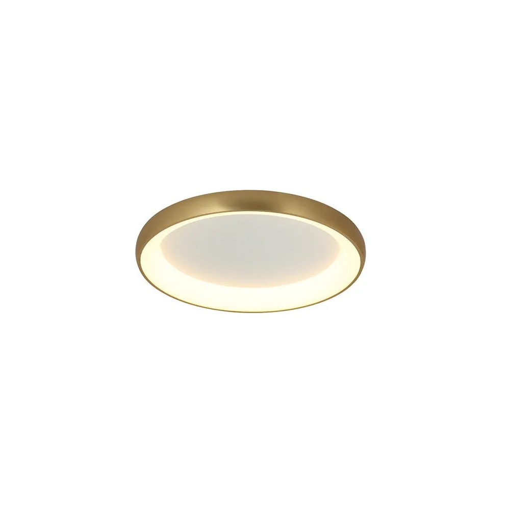 Plafonnier ZAMBELIS D400 32W Dimmable DESIGN Or Brossé Mat 2042
