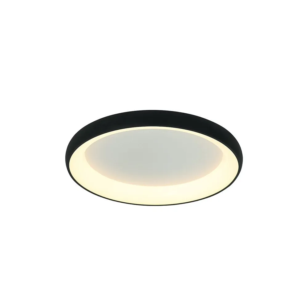 Deckenleuchte ZAMBELIS D600 50W DESIGN Sandgestrahltes Schwarz 2048