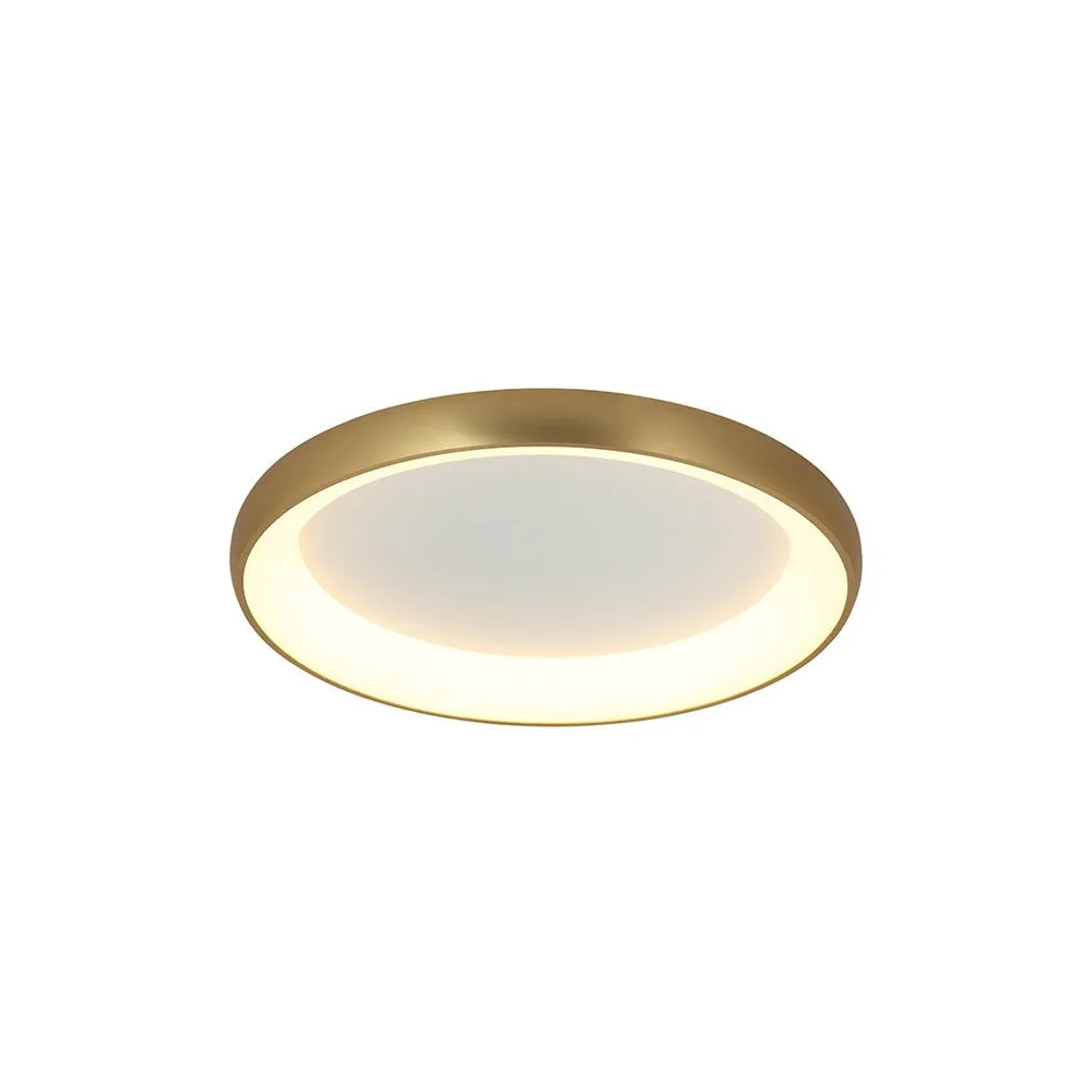 Deckenleuchte ZAMBELIS D600 50W DESIGN Gebürstetes Mattes Gold 2050
