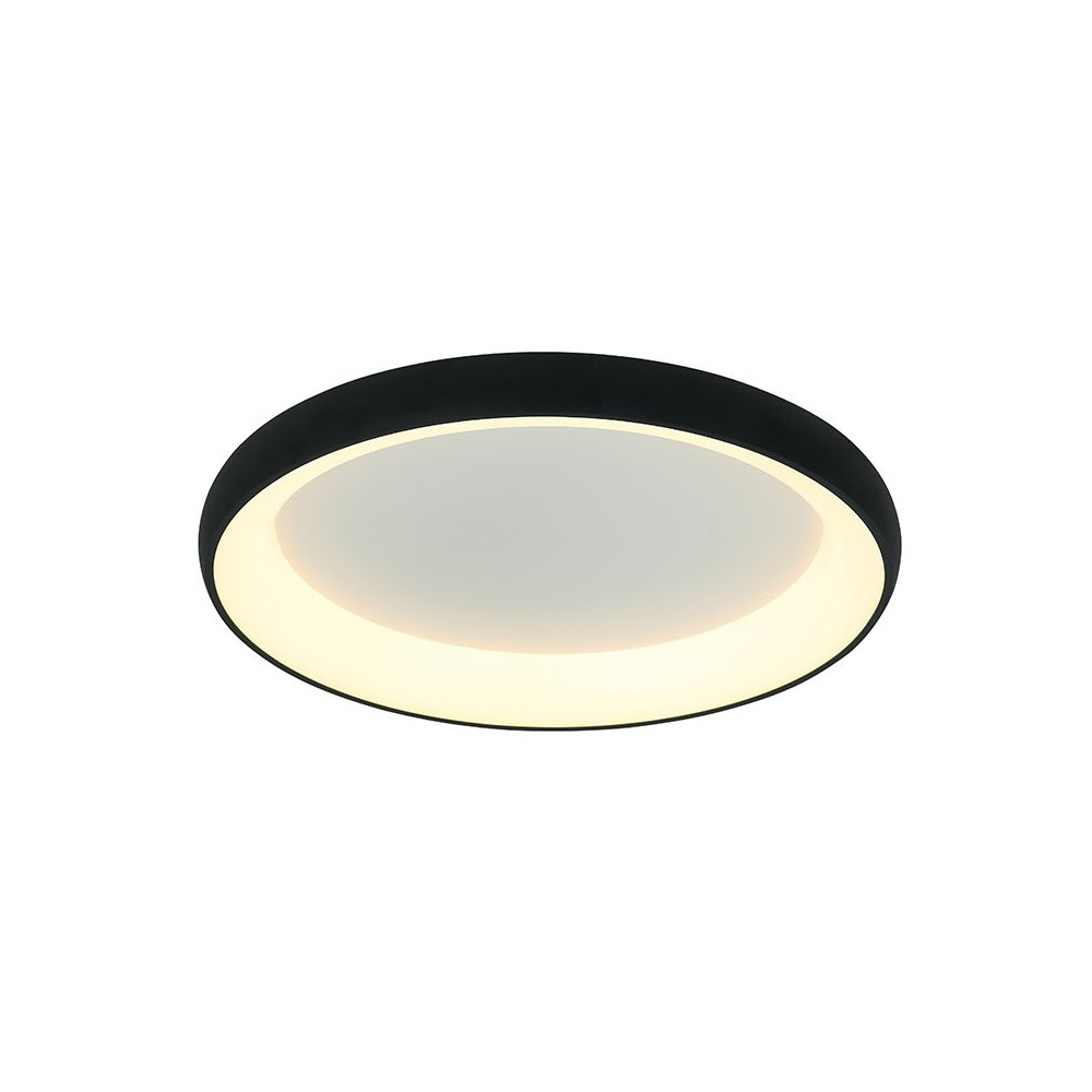 Plafondlamp ZAMBELIS D800 60W DESIGN Gezandstraald Zwart 2056