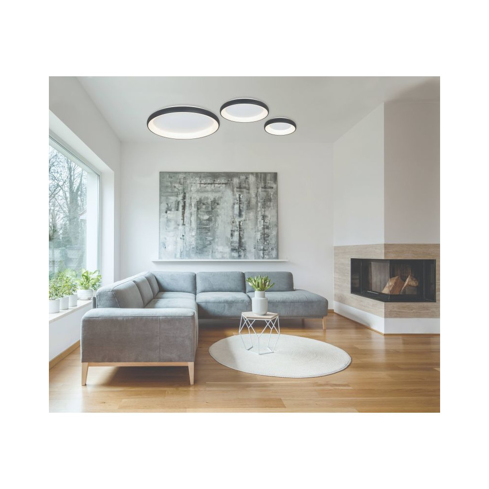 Ceiling Light ZAMBELIS D800 60W DESIGN Sanded Black 2056