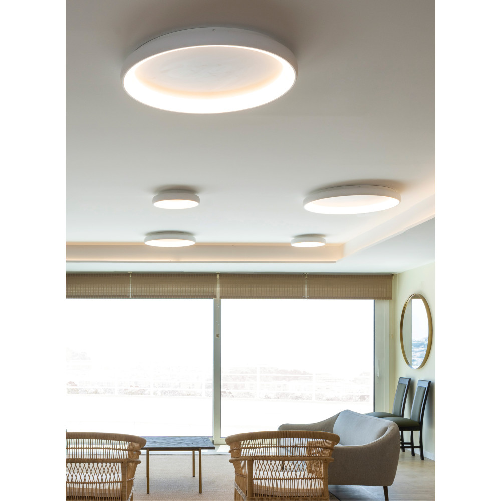 Ceiling Light ZAMBELIS D800 60W DESIGN Sanded White 2057