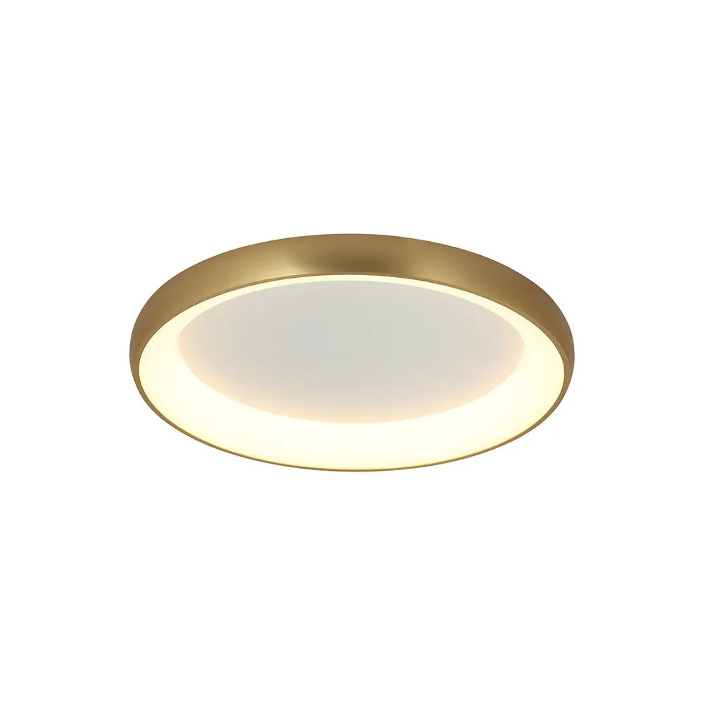 Deckenleuchte ZAMBELIS D800 60W DESIGN Gebürstetes Mattes Gold 2058