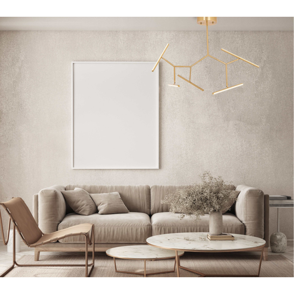 Ceiling Light ZAMBELIS 49W DESIGN Matte Gold 2071 FS