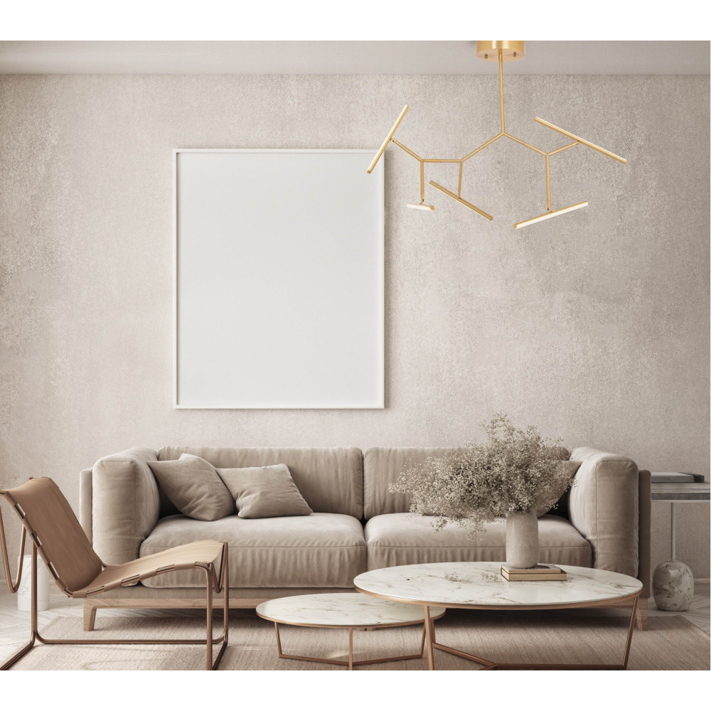 Deckenleuchte ZAMBELIS 49W DESIGN Mattgold 2071 FS