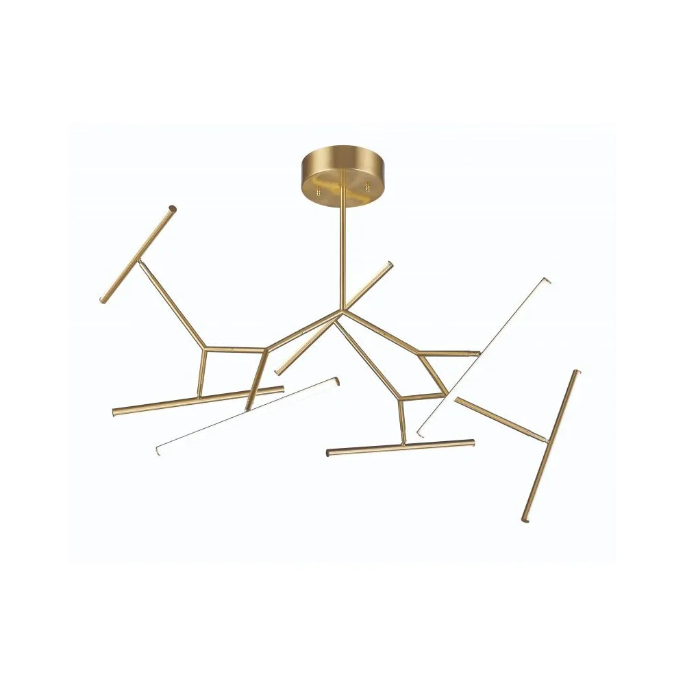 Plafonnier ZAMBELIS 69W DESIGN Or Mat 2073