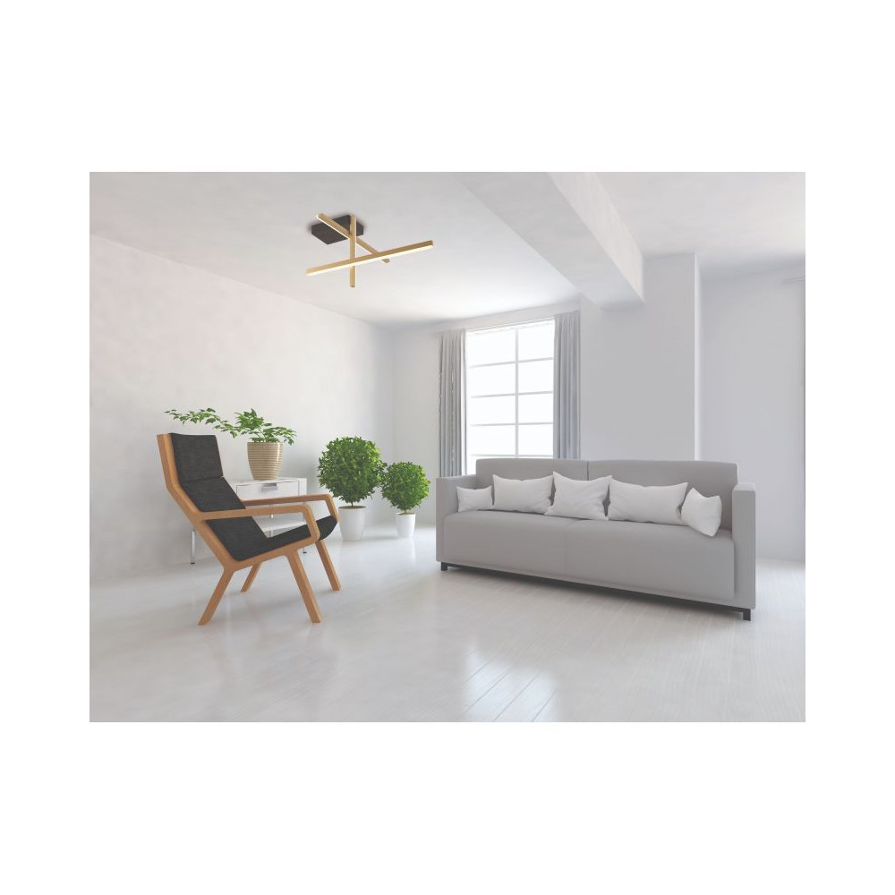 Deckenleuchte ZAMBELIS 23W DESIGN Mattgold 22024 FS
