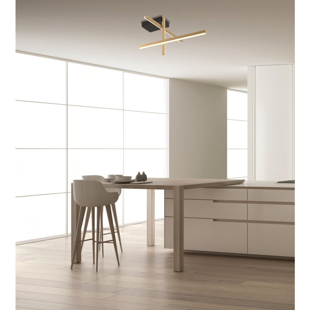 Deckenleuchte ZAMBELIS 23W DESIGN Mattgold 22024 FS
