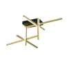 Deckenleuchte ZAMBELIS 46W DESIGN Mattgold 22026