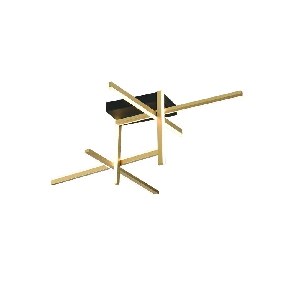 Deckenleuchte ZAMBELIS 46W DESIGN Mattgold 22026