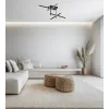 Plafonnier ZAMBELIS 50W Dimmable DESIGN Noir Sablé 22027 FS