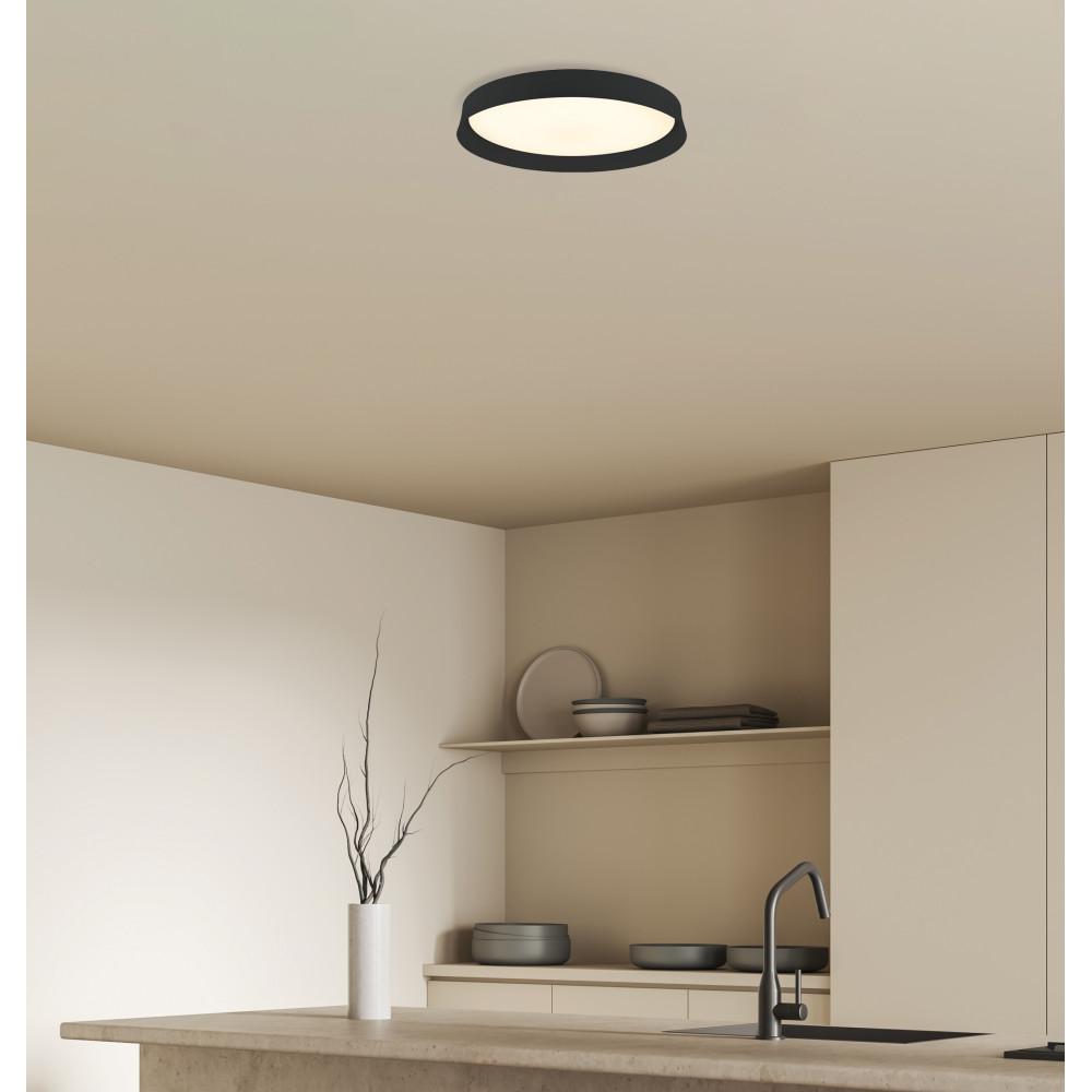 Ceiling Light ZAMBELIS D380 20W DESIGN Matte Black 22128