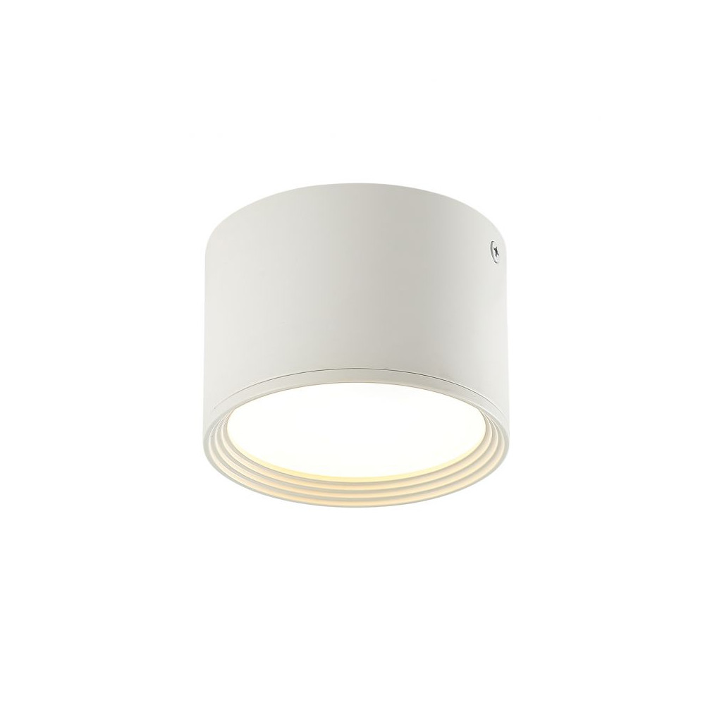 Plafondlamp ZAMBELIS D110 8W DESIGN Wit Zandstraal 22133