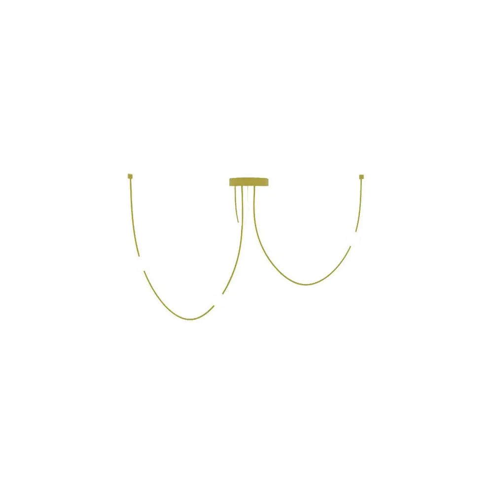 Plafonnier ZAMBELIS 42W Dimmable DESIGN Doré Mat 22248 FS