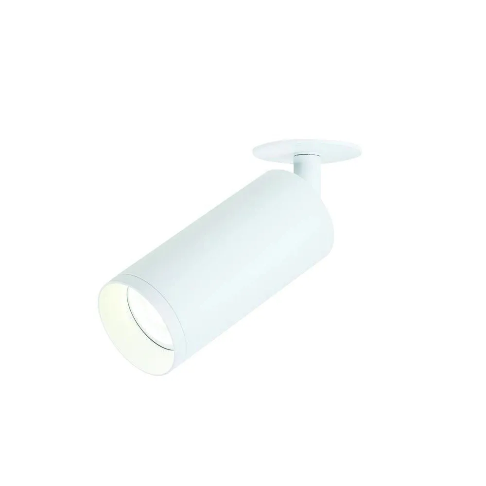 Plafonnier ZAMBELIS D60 GU10 DESIGN Blanc Mat Sans Source ZAM.S056