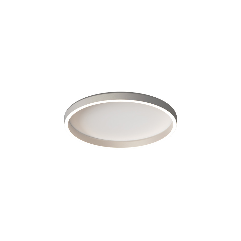 Deckenleuchte ZAMBELIS D400 27W CCT Dimmbar DESIGN Gebürstetes Silber 25161
