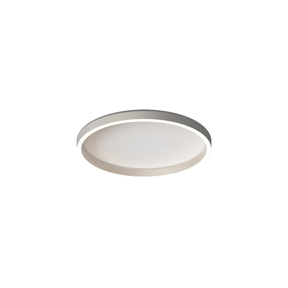 Deckenleuchte ZAMBELIS D400 27W CCT Dimmbar DESIGN Gebürstetes Silber 25161