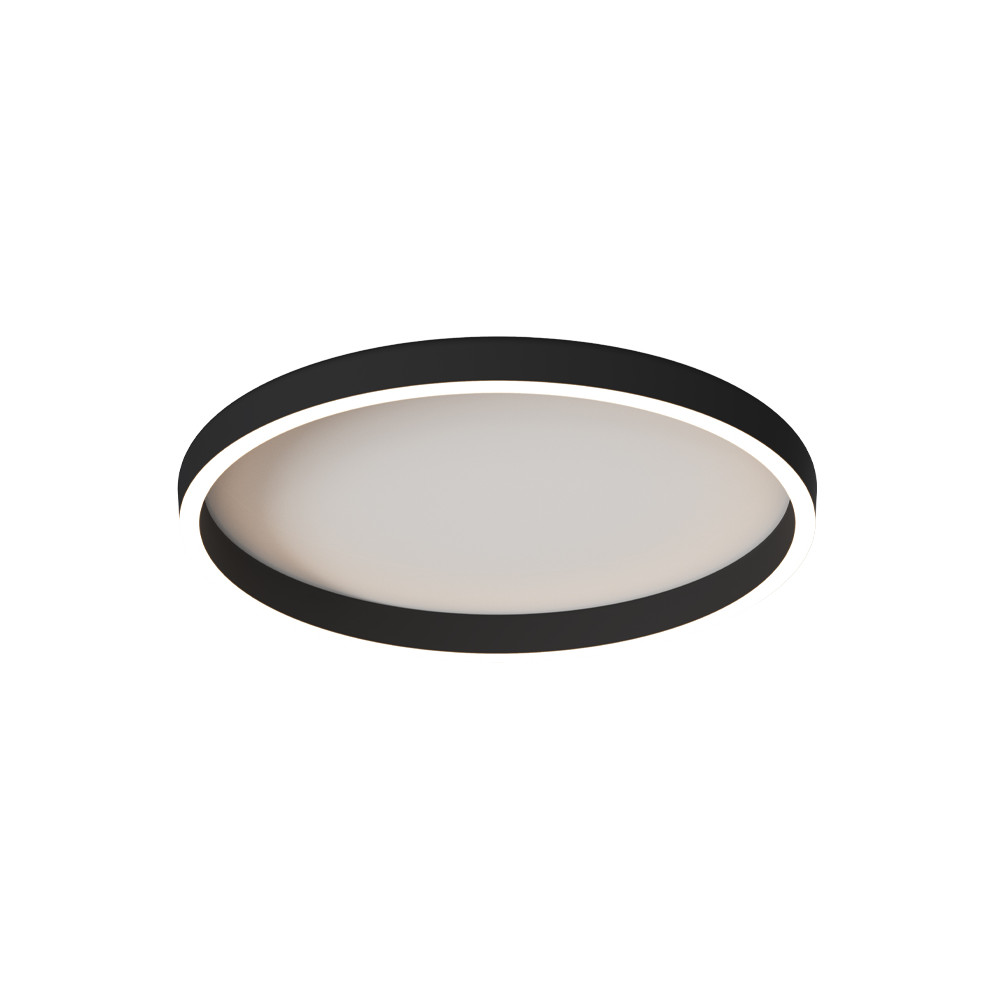 Plafonnier ZAMBELIS D590 41W CCT Dimmable DESIGN Noir Brossé 25167